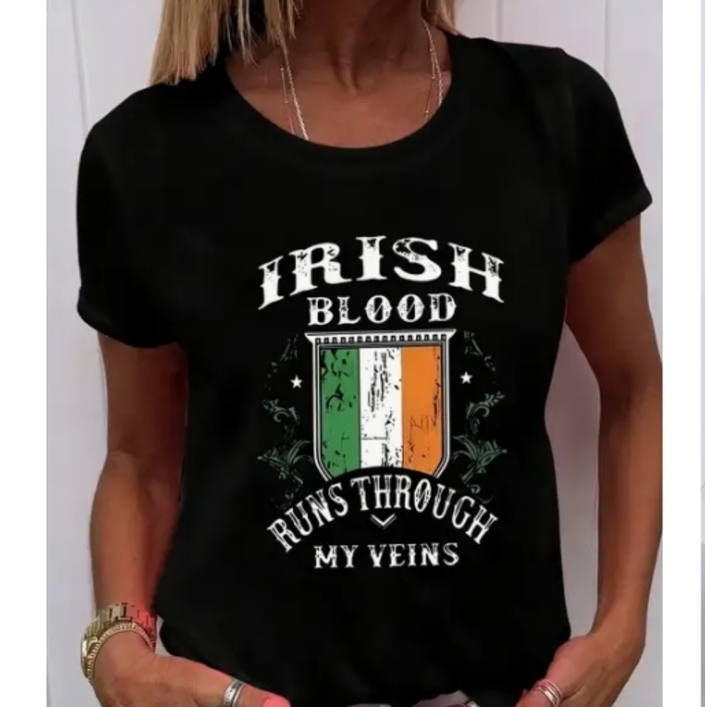 Irish Graphic T-Shirt Small New